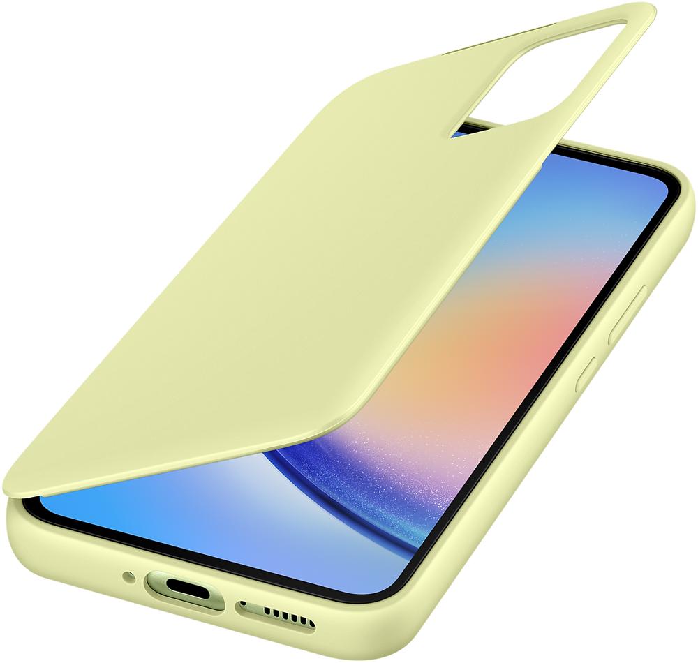 Чехол-книжка Samsung Galaxy A34 Smart View Wallet Case Лайм 0319-1018 EF-ZA346CGEGRU - фото 4
