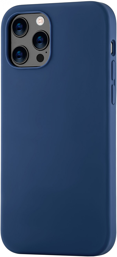 Клип-кейс uBear iPhone 12 Pro Max liquid силикон Blue 0313-8722 - фото 2