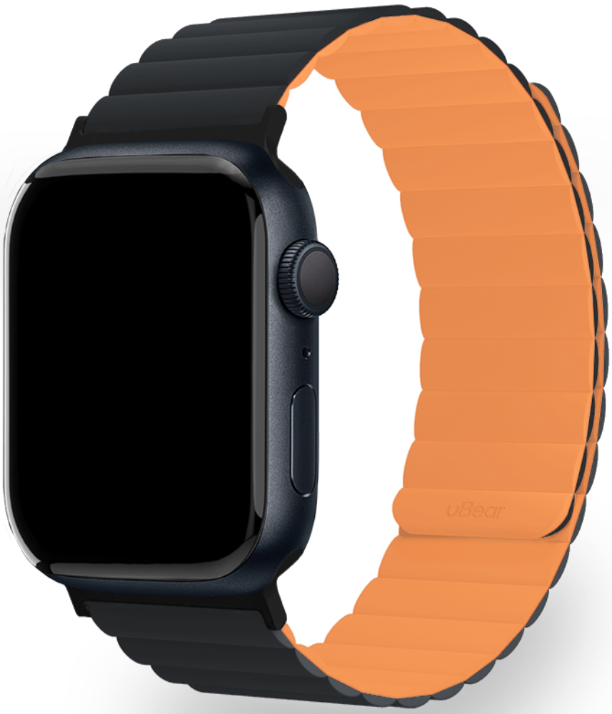 Ремешок для умных часов uBear ремешок ubear mode для apple watch 42 44 45 49 мм силиконовый оранжевый