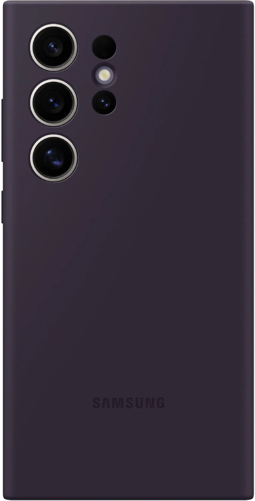 Чехол-накладка Samsung Silicone Case Galaxy S24 Ultra Тёмно-фиолетовый (EF-PS928TEEGRU)
