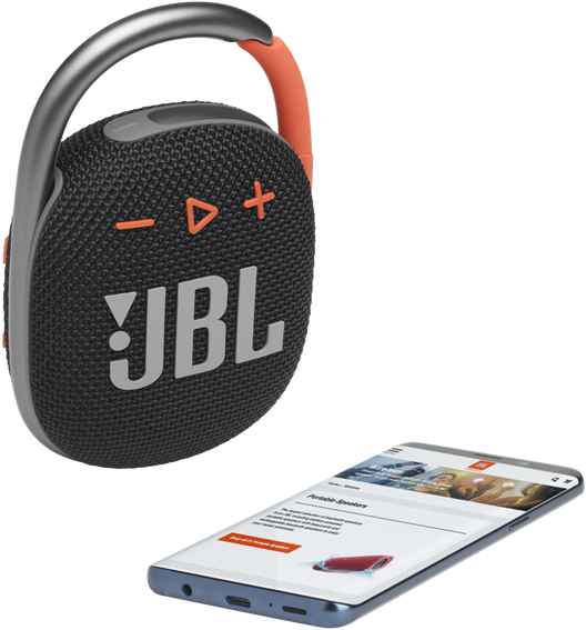 Портативная акустическая система JBL Clip 4 Black/Orange 0400-2166 Clip 4 Black/Orange - фото 6