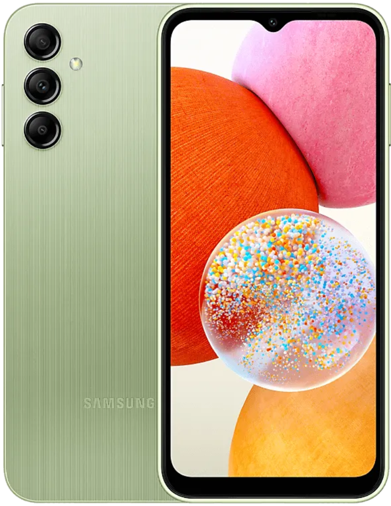 Смартфон Samsung A145 Galaxy A14 4/128Гб Зеленый (A145) 3100-0658 SM-A145 A145 Galaxy A14 4/128Гб Зеленый (A145) - фото 1