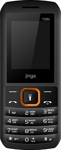 

Мобильный телефон Jinga, Simple F200n Dual sim Black orange