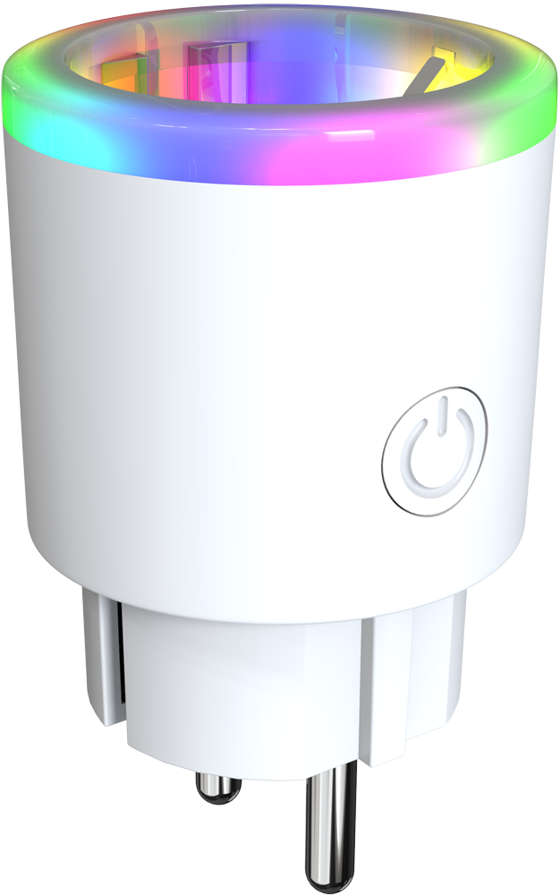 Умная розетка HIPER IoT P06 c мониторингом энергии и RGB LED подсветкой White
