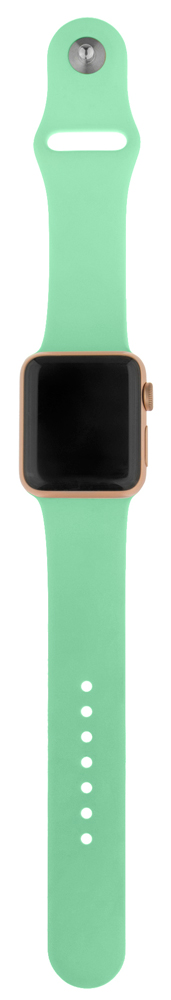 Ремешок для умных часов InterStep Sport Apple Watch 38/40мм силиконовый Mint 0400-1737 Sport Apple Watch 38/40мм силиконовый Mint - фото 3