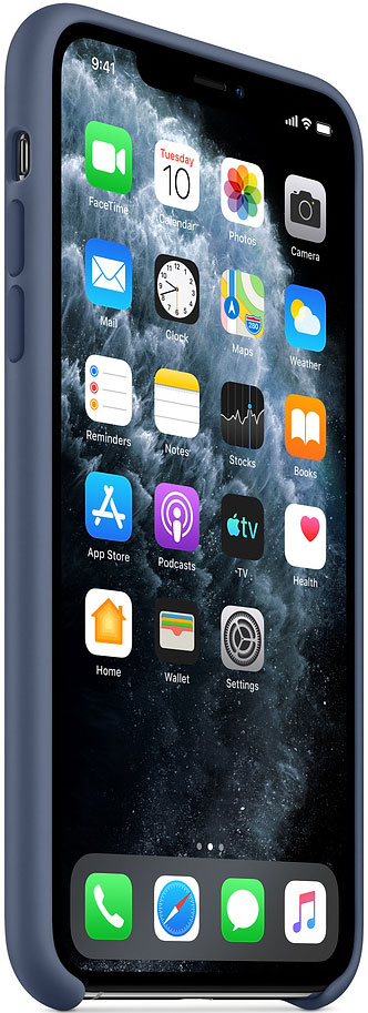 Клип-кейс Apple iPhone 11 Pro Max MX032ZM/A силиконовый Синий 0313-8193 MX032ZM/A iPhone 11 Pro Max MX032ZM/A силиконовый Синий - фото 2