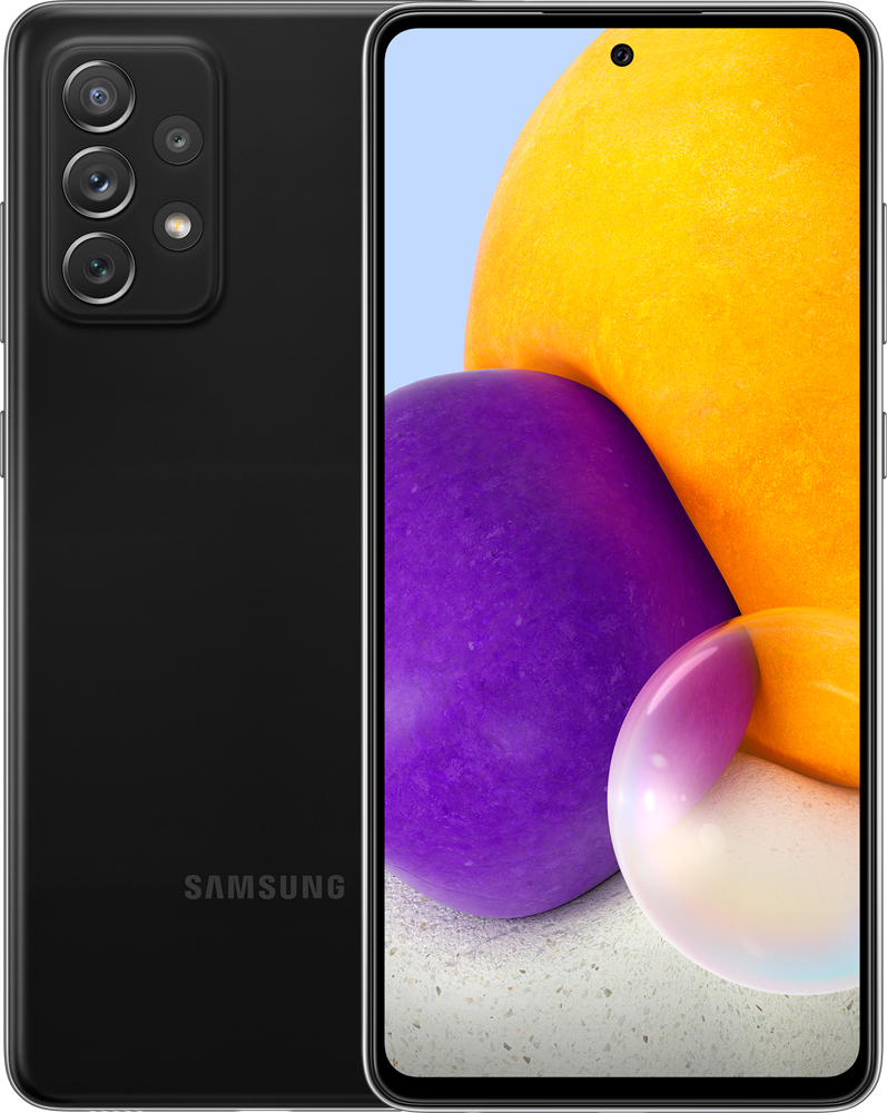Смартфон Samsung A725 Galaxy A72 6/128Gb Black 0101-7535 SM-A725FZKDSER A725 Galaxy A72 6/128Gb Black - фото 1