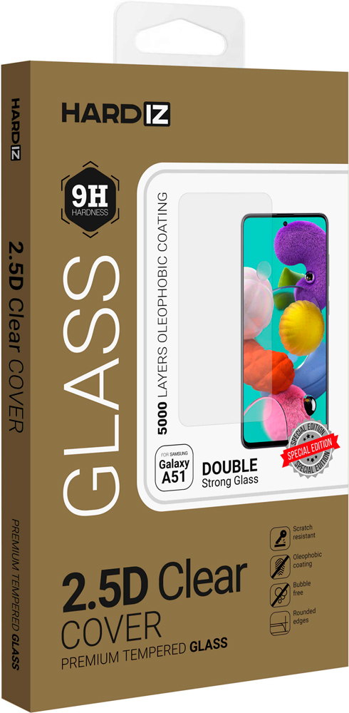 Стекло защитное Hardiz Samsung Galaxy A51 2.5D прозрачное 0317-2740 - фото 1