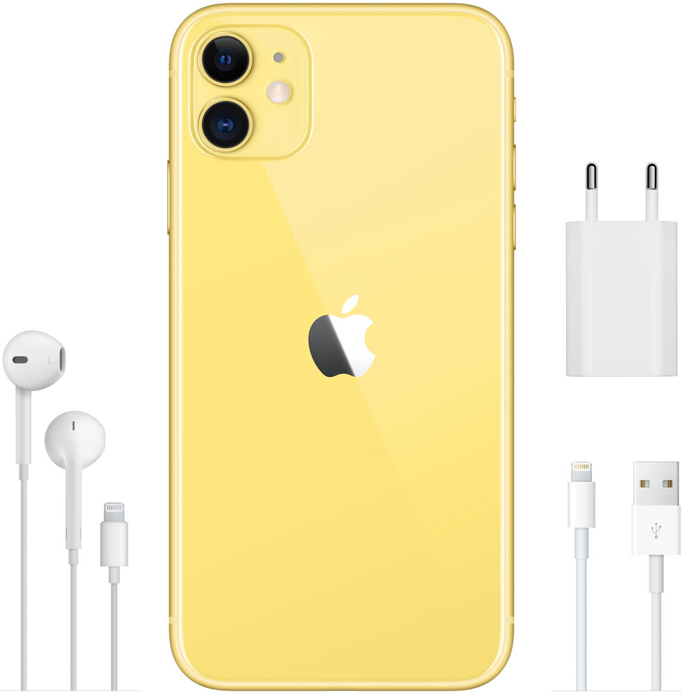 Смартфон Apple iPhone 11 256Gb Желтый 0101-6893 - фото 6