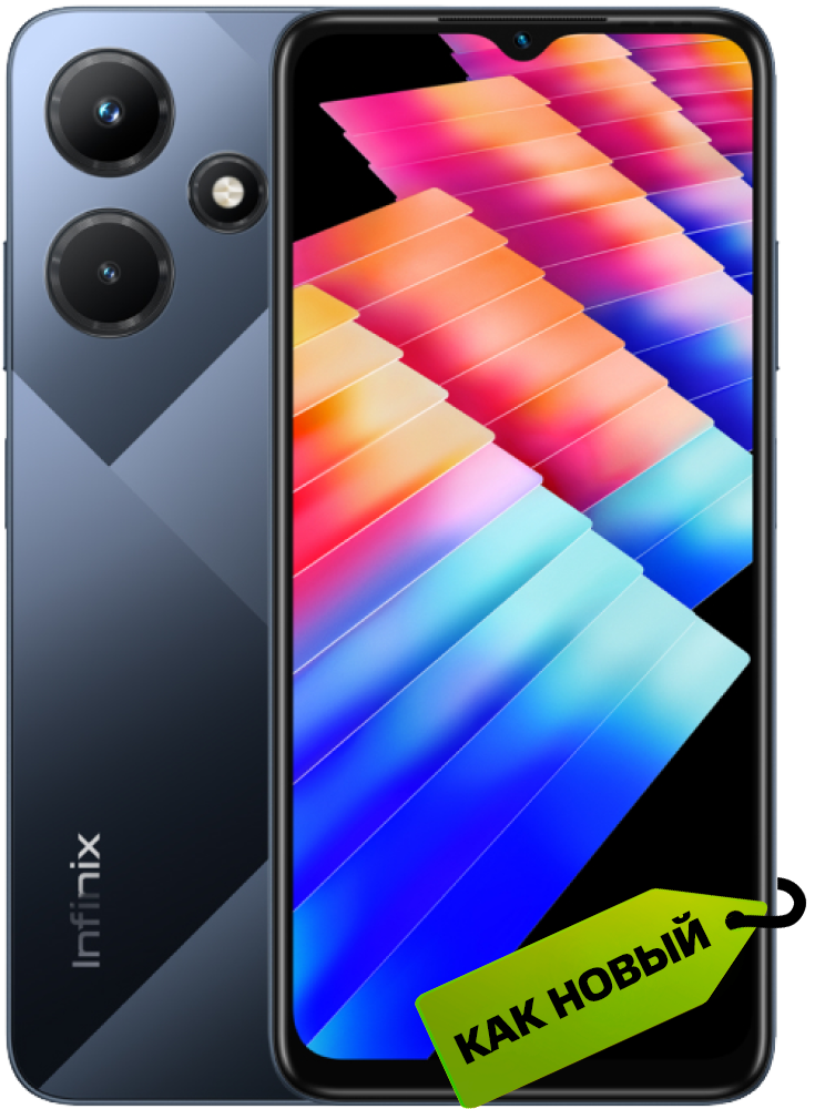 

Смартфон Infinix, HOT 30i 4/64 Гб Черный «Как новый»