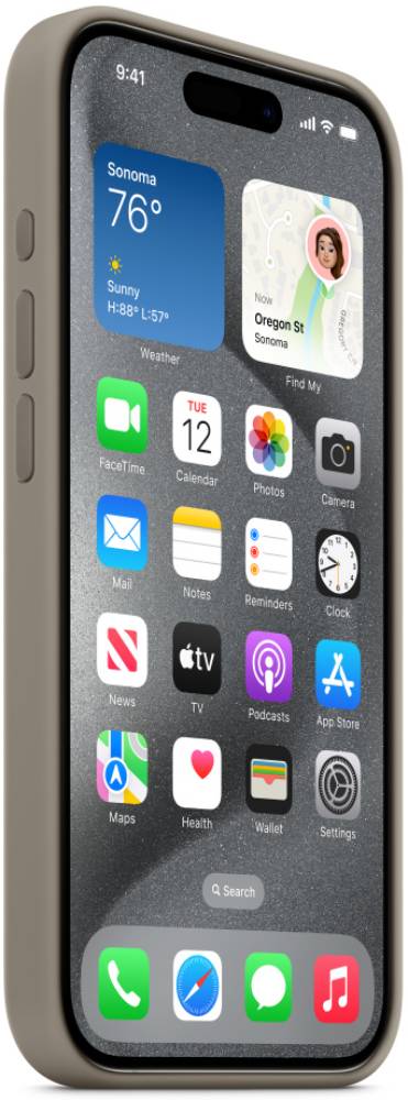 Чехол-накладка Apple iPhone 15 Pro Silicone Case with MagSafe Серый 3100-0062 iPhone 15 Pro - фото 6