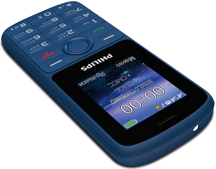 Мобильный телефон Philips Xenium E2101 Dual sim Синий 0101-8466 - фото 3