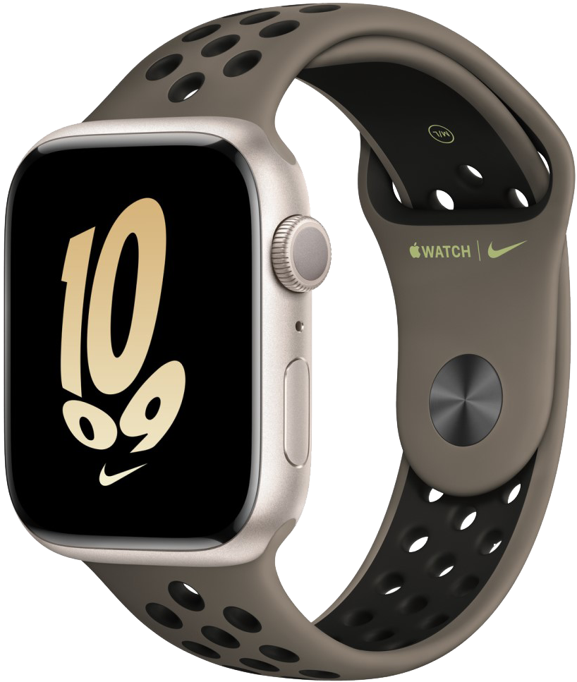 Часы Apple Watch Nike Series 8 GPS 45мм корпус из алюминия Сияющая звезда 0200-3220 - фото 1