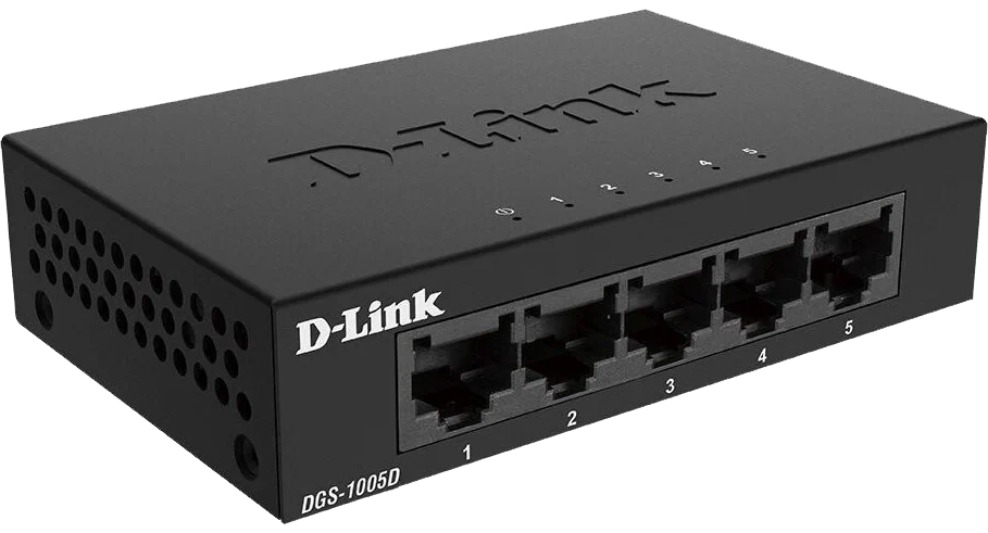 Коммутатор D-Link DGS-1005D/J Черный 0200-3357 DGS-1005D/J Черный - фото 1