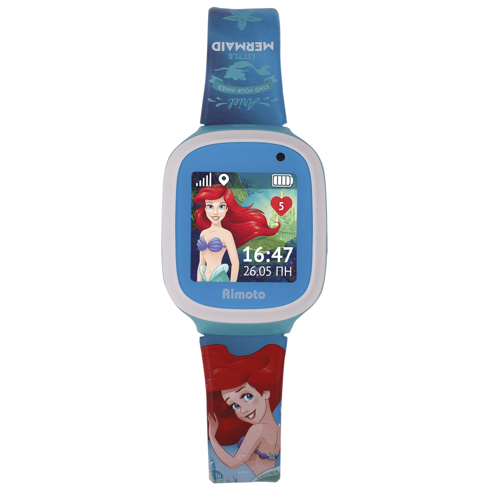Детские часы Кнопка Жизни Aimoto Disney Русалочка lightblue 0200-1747 - фото 8