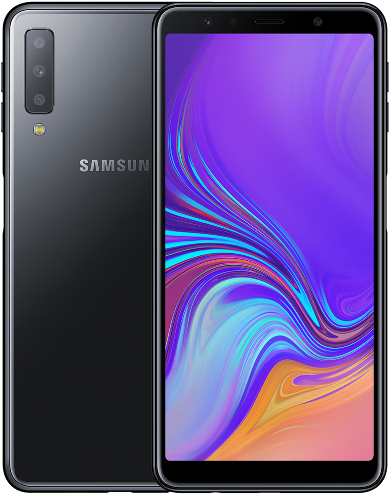 Смартфон Samsung A750 Galaxy A7 (2018 Edition) 64Gb Black 0101-6535 SM-A750FZKUSER A750 Galaxy A7 (2018 Edition) 64Gb Black - фото 1