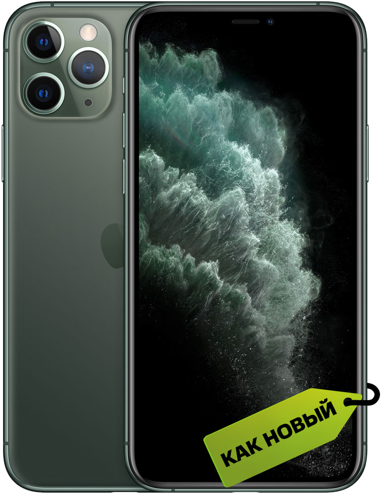 Смартфон Apple iPhone 11 Pro 64Gb Темно-зеленый «Как новый» смартфон apple iphone 11 64gb белый как новый