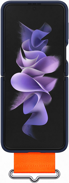 Клип-кейс Samsung Galaxy Z Flip3 Silicone Cover с ремнем Deep Blue (EF-GF711TNEGRU) 0313-9174 Galaxy Z Flip3 Silicone Cover с ремнем Deep Blue (EF-GF711TNEGRU) - фото 5