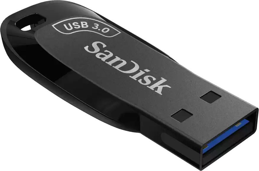 USB Flash SanDisk Ultra Shift 32Gb USB 3.0 Черный 0305-1501 SDCZ410-032G-G46 - фото 2