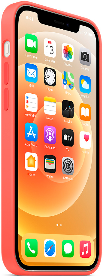 Клип-кейс Apple iPhone 12/12 Pro MagSafe силиконовый Розовый цитрус (MHL03ZE/A) 0313-8769 MHL03ZE/A iPhone 12/12 Pro MagSafe силиконовый Розовый цитрус (MHL03ZE/A) iPhone 12, iPhone 12 Pro - фото 5