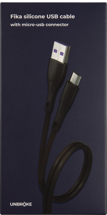 Дата-кабель UNBROKE Fika USB-MicroUSB 1 метр до 2A Черный 0307-0795 - фото 2