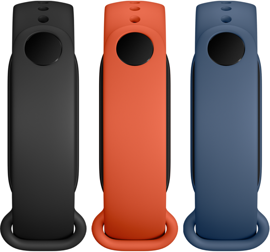 Набор ремешков для фитнес-браслетов Xiaomi Mi Band 6 BHR4639GL Black/Orange/Blue 0400-2059 Mi Band 6 BHR4639GL Black/Orange/Blue - фото 2