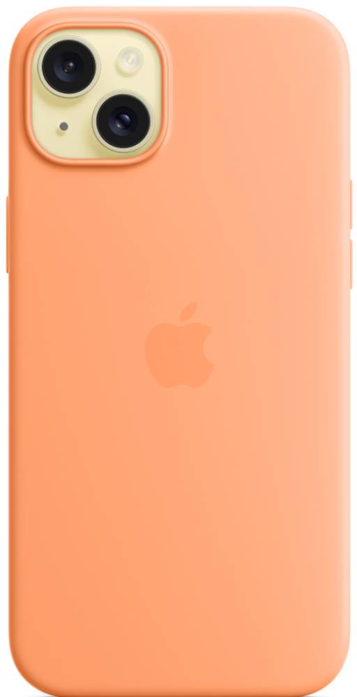 Чехол-накладка Apple iPhone 15 Silicone Case with MagSafe Апельсиновый 3100-0083 iPhone 15 - фото 2