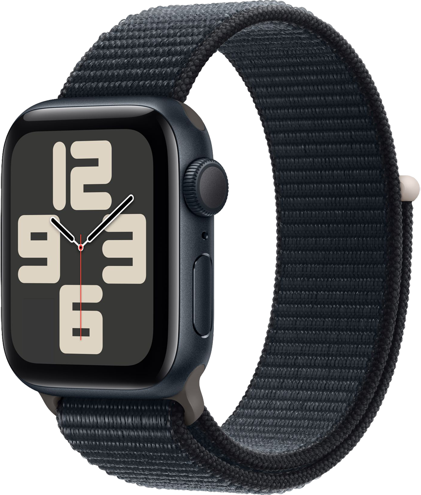 Часы Apple Watch SE 2022 GPS 40мм корпус из алюминия Темная ночь + ремешок Sport Loop Темная ночь (new)
