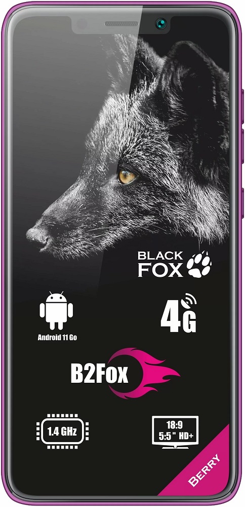 Смартфон Black Fox B2 Fox 1/8Gb Berry 0101-7837 BMM531S_brr B2 Fox 1/8Gb Berry - фото 2