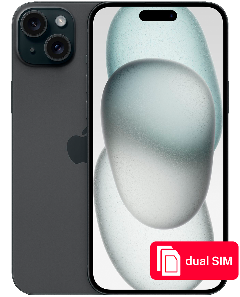 

Смартфон Apple, iPhone 15 Plus 128Gb SIM + SIM Черный