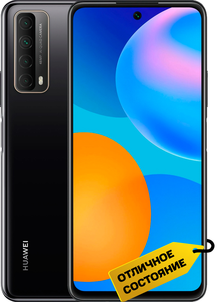 Смартфон HUAWEI P Smart 2021 4/128Gb Полночный черный «Отличное состояние»