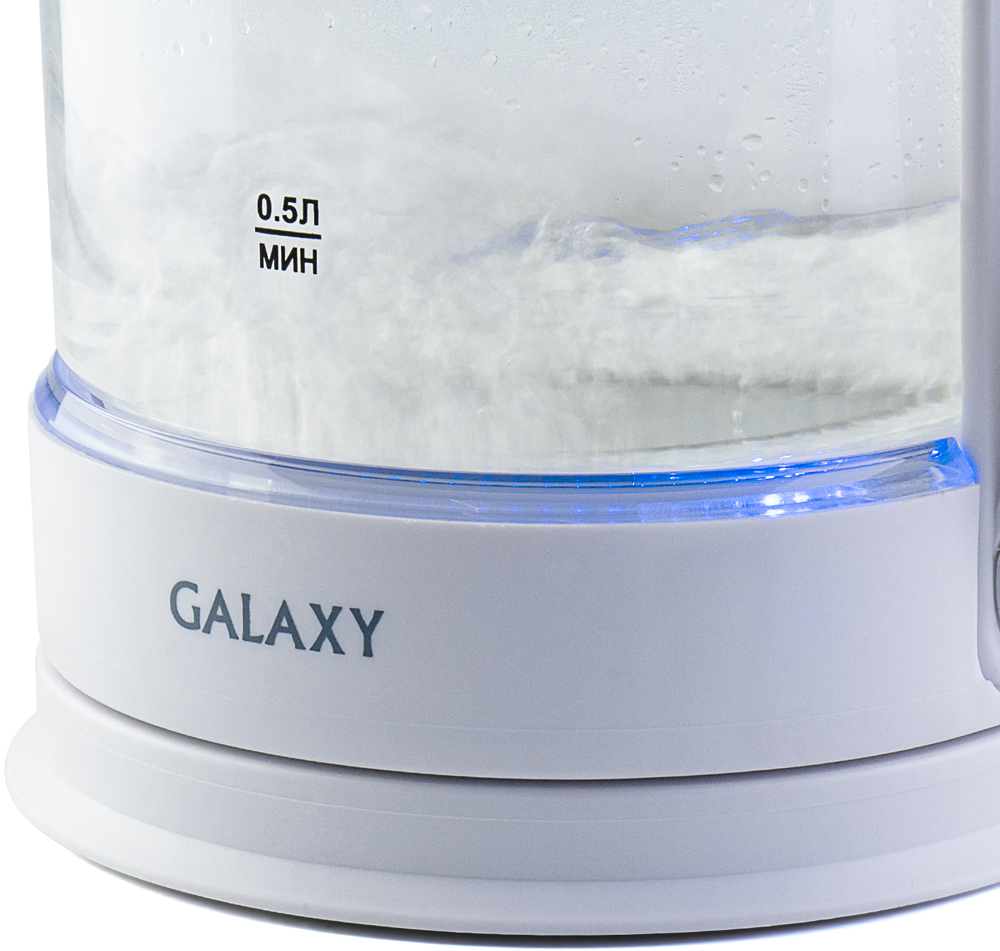 Электрочайник Galaxy GL 0553 2200Вт White фото 6
