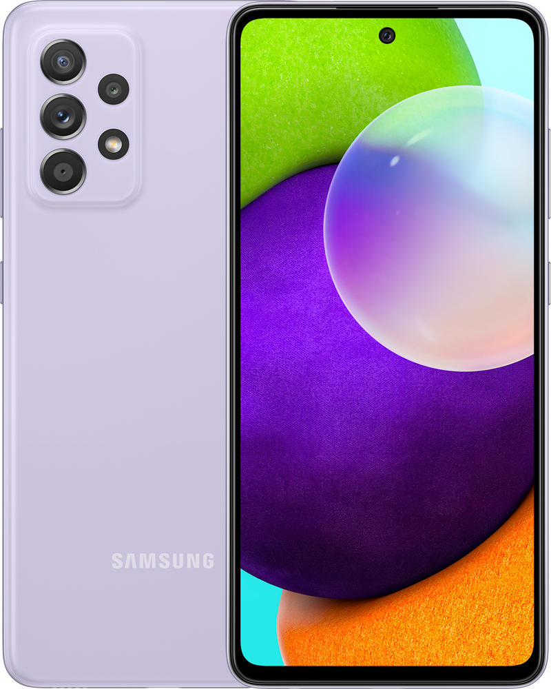Смартфон Samsung Galaxy A52 4/128Gb Фиолетовый (SM-A525FLVDS) 0101-8167 Galaxy A52 4/128Gb Фиолетовый (SM-A525FLVDS) - фото 1