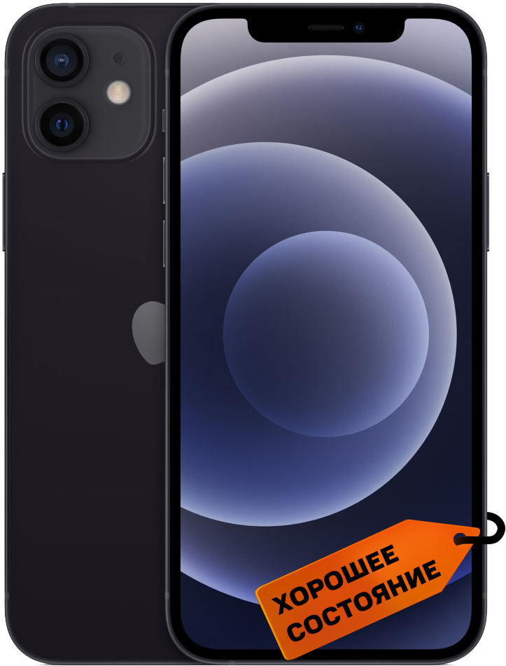 

Смартфон Apple, iPhone 12 4/128 Гб Черный «Хорошее состояние»