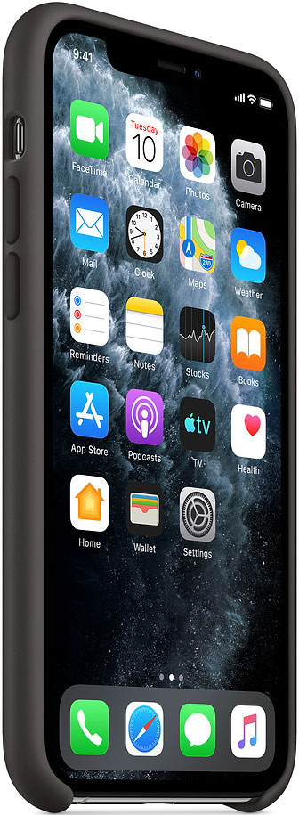 Клип-кейс Apple iPhone 11 Pro MWYN2ZM/A силиконовый Черный 0313-8171 MWYN2ZM/A iPhone 11 Pro MWYN2ZM/A силиконовый Черный - фото 3