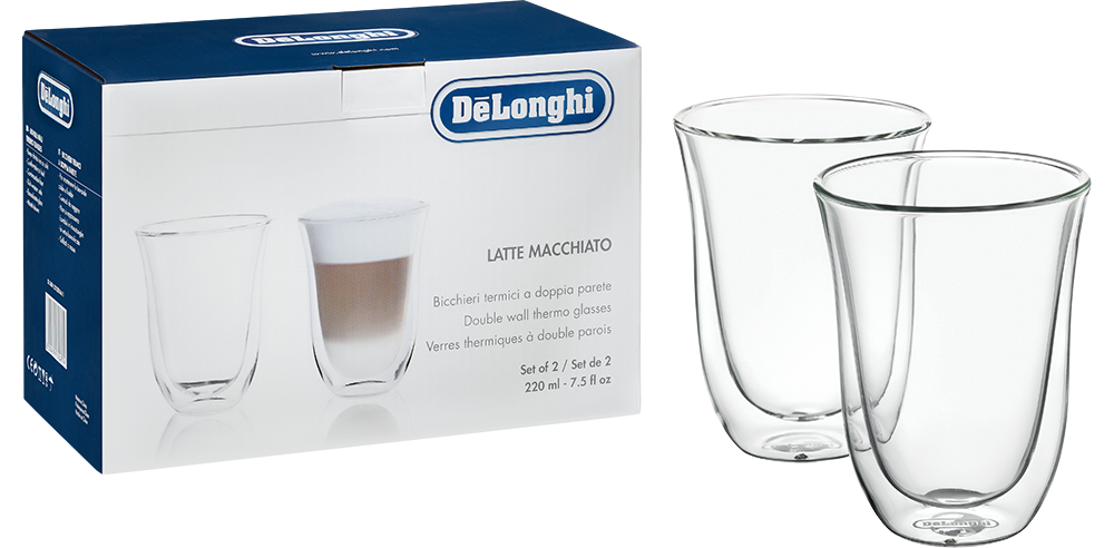 Набор стаканов DeLonghi Latte cups DLSC312 220 мл 7000-4432 - фото 1