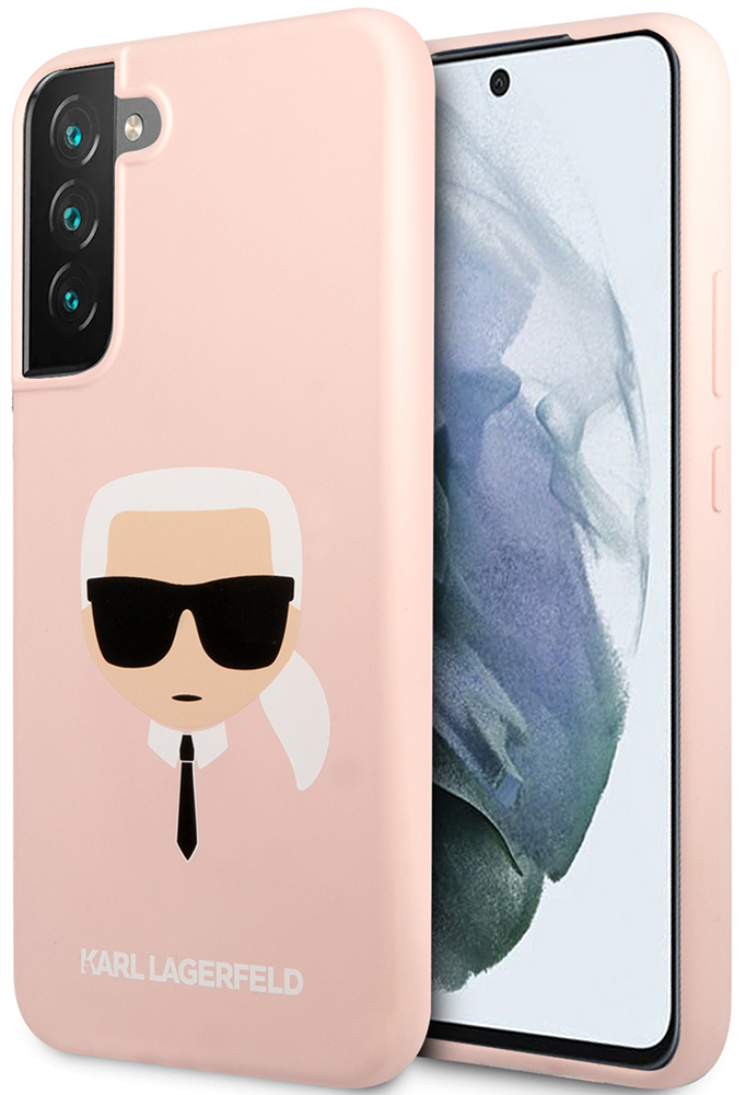 Чехол-накладка Karl Lagerfeld для Samsung Galaxy S22 Liquid silicone Karl's Head Hard Розовый 0319-0385 - фото 5