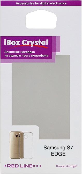 

Клип-кейс RedLine, Crystal для Samsung Galaxy S7 Edge силикон прозрачный