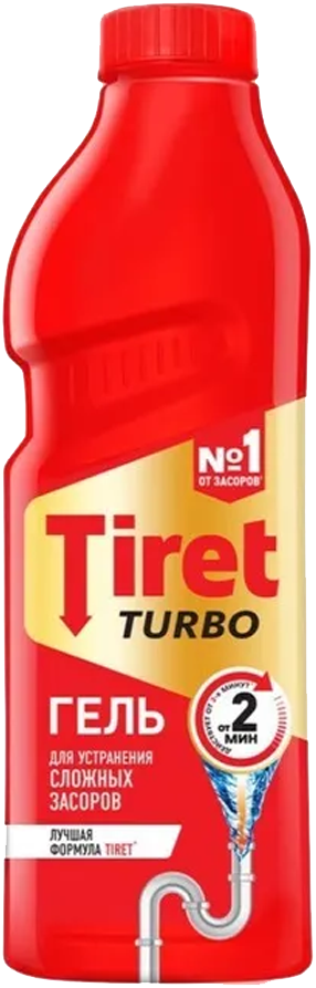 

Гель для удаления засоров Tiret, Turbo 1л