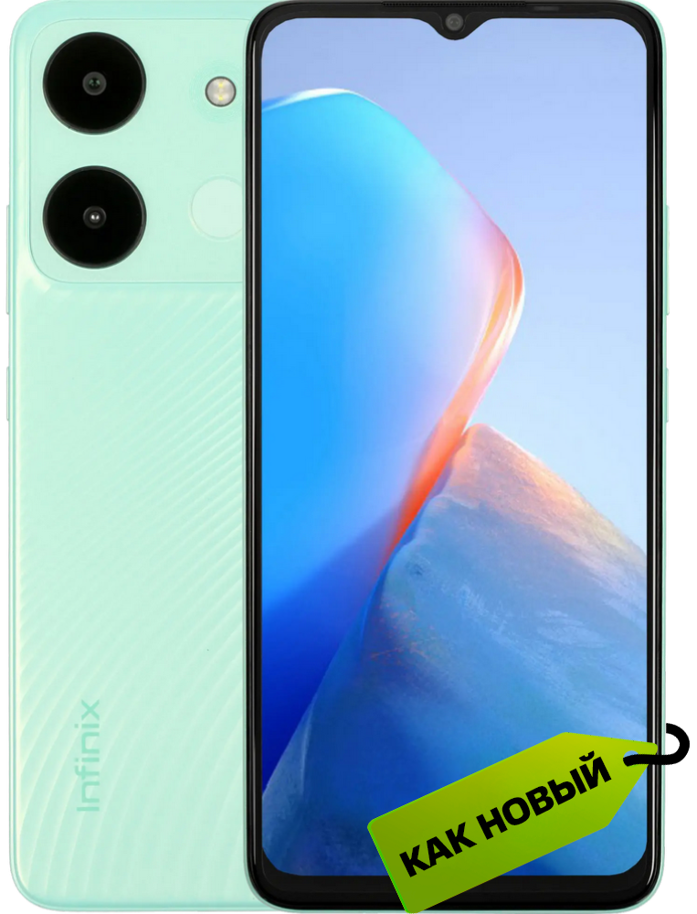 

Смартфон Infinix, SMART 7 3/64 Гб Зеленый «Как новый»