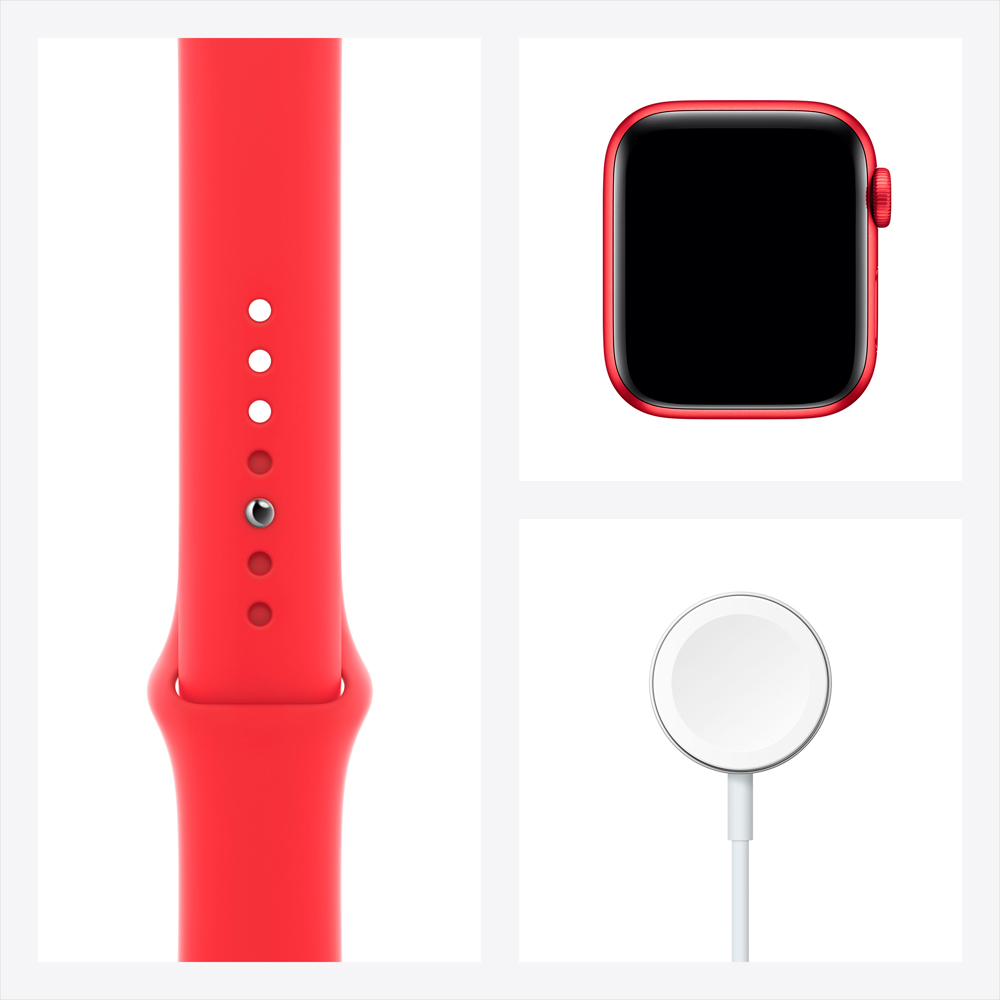 Часы Apple Watch Series 6 GPS 40мм корпус из алюминия красный + ремешок красный (M00A3RU/A) 0200-2182 M00A3RU/A Watch Series 6 GPS 40мм корпус из алюминия красный + ремешок красный (M00A3RU/A) - фото 7