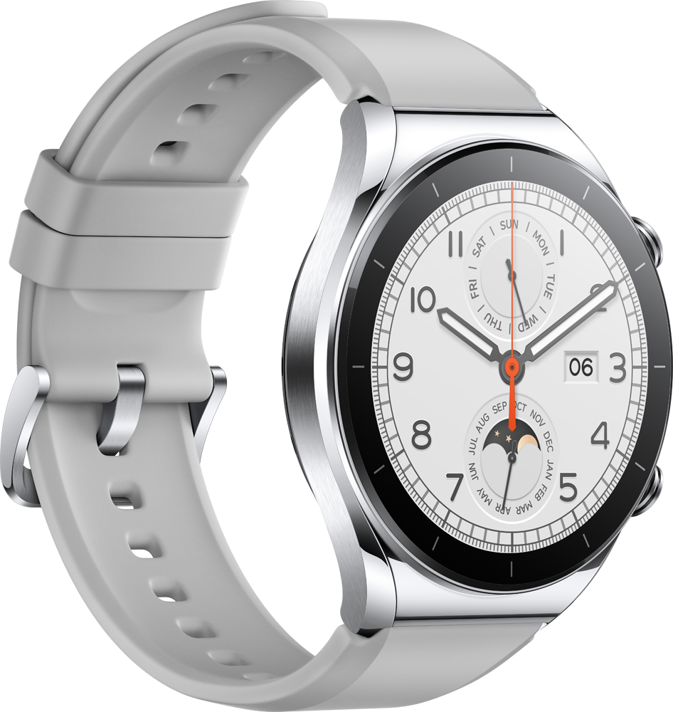 Часы Xiaomi Watch S1 GL Серебряные 0200-3065 - фото 3