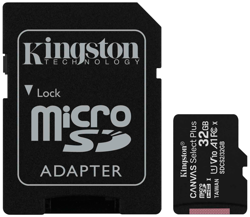 Карта памяти MicroSDHC Kingston модуль памяти kingston fury beast black rgb ddr4 dimm 3200mhz pc 25600 cl16 16gb kit 2x8gb kf432c16bb2ak2 16