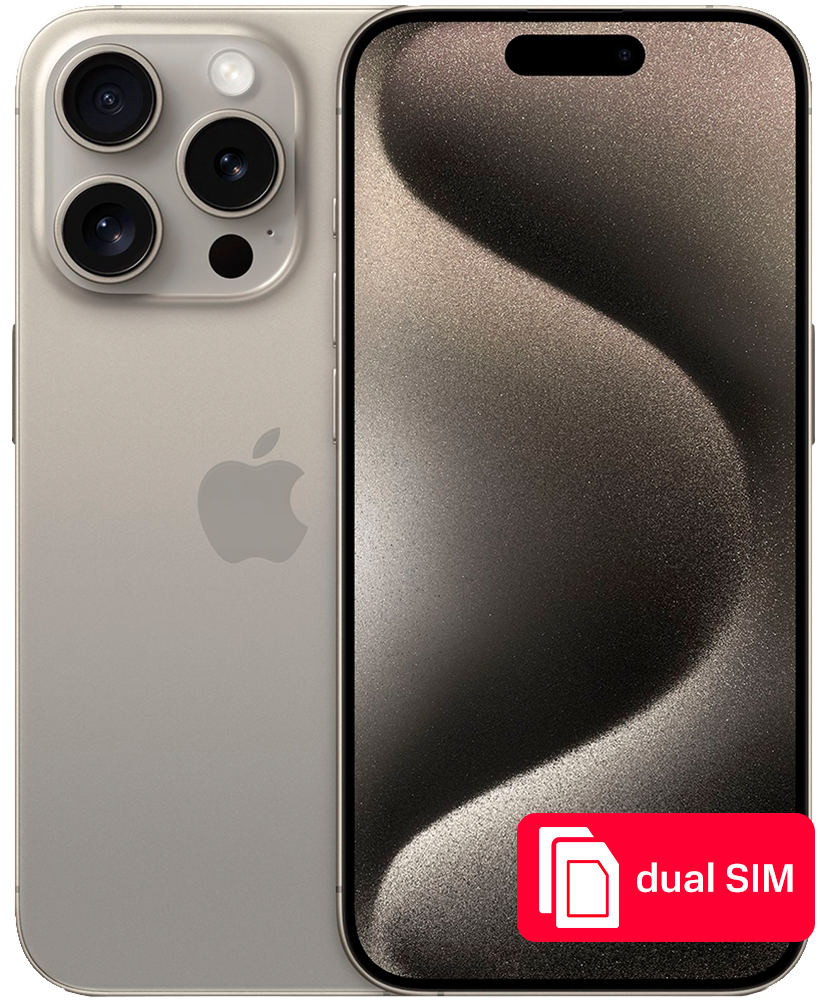 Смартфон Apple iPhone 15 Pro 512Gb eSIM + SIM Натуральный титан
