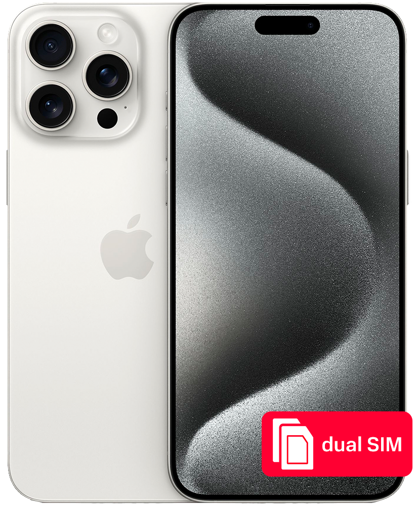 Apple iPhone 15 Pro Max 256Gb SIM + SIM Белый титан