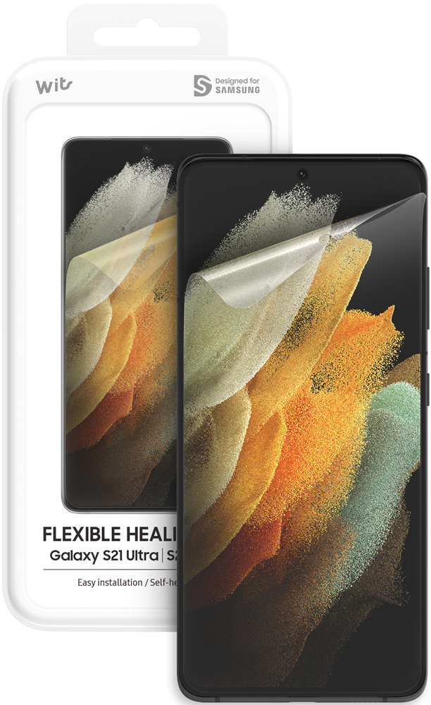 

Пленка защитная WITS, Samsung Galaxy S21 Ultra Flexible Healing Film прозрачная (GP-TFG998WSATR)