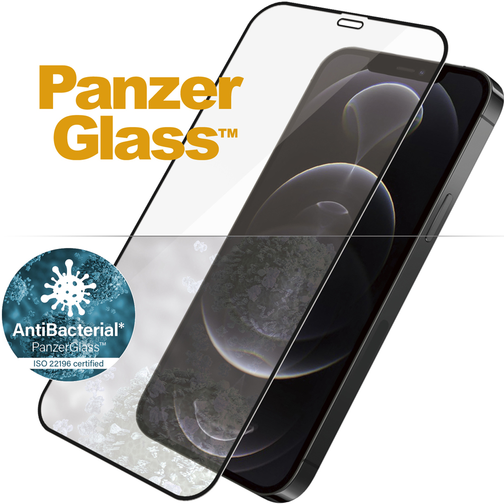 Стекло защитное PanzerGlass Apple iPhone 12|12 Pro Case Friendly AB черная рамка 0317-3098 iPhone 12, iPhone 12 Pro - фото 4
