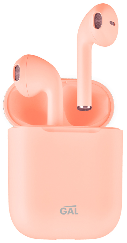 Беспроводные наушники Gal TWS TW-3500 Pink шлейф для huawei honor play cor l29 разъем зарядки разъем гарнитуры микрофон