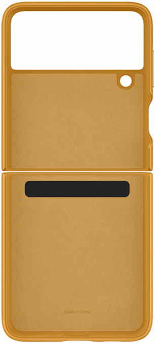 Клип-кейс Samsung Galaxy Z Flip3 Leather Cover Mustard (EF-VF711LYEGRU) 0313-9184 Galaxy Z Flip3 Leather Cover Mustard (EF-VF711LYEGRU) - фото 7