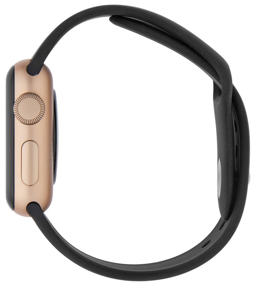 Ремешок для умных часов InterStep Sport Apple Watch 38/40мм силиконовый Black 0400-1730 Sport Apple Watch 38/40мм силиконовый Black - фото 4